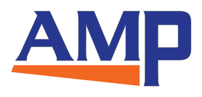 AMP Logo with gray border